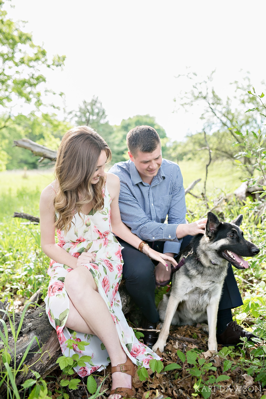 metro detroit engagement session