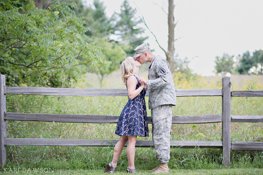 National Guard Engagement l Military Engagement Photos l Army Couple l Kari Dawson Photography