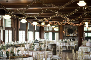 Waldenwoods Ann Arbor Summer Wedding with Rustic Centerpieces l Lanterns l Bud Vases l Roses l Wood Table Numbers l Gold Accents