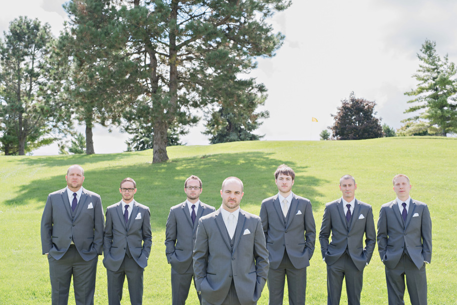 Cool groomsman in grey suits l Groom accessories l Groom in suspenders l Outdoor Inner Circle Estate Wedding by Kari Dawson