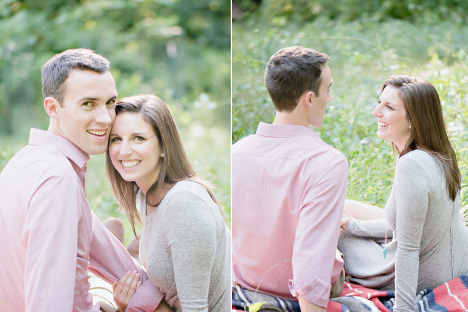 A fall Arboretum engagement in the woods just off of the University of Michigan campus by Kari Dawson Photography