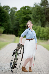 Girls Who Hunt in Tulle Skirts Rule . Romeo High School Senior Portraits by Kari Dawson Photography