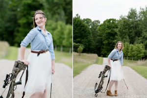 Girls Who Hunt in Tulle Skirts Rule . Romeo High School Senior Portraits by Kari Dawson Photography