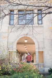 Fall outfit inspiration for a belle isle autumn engagement session in Detroit Michigan by Kari Dawson