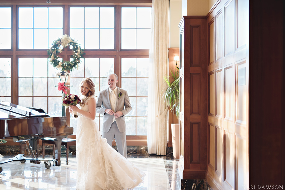 Romantic Winter Wedding with a Red and White Color Pallete-38