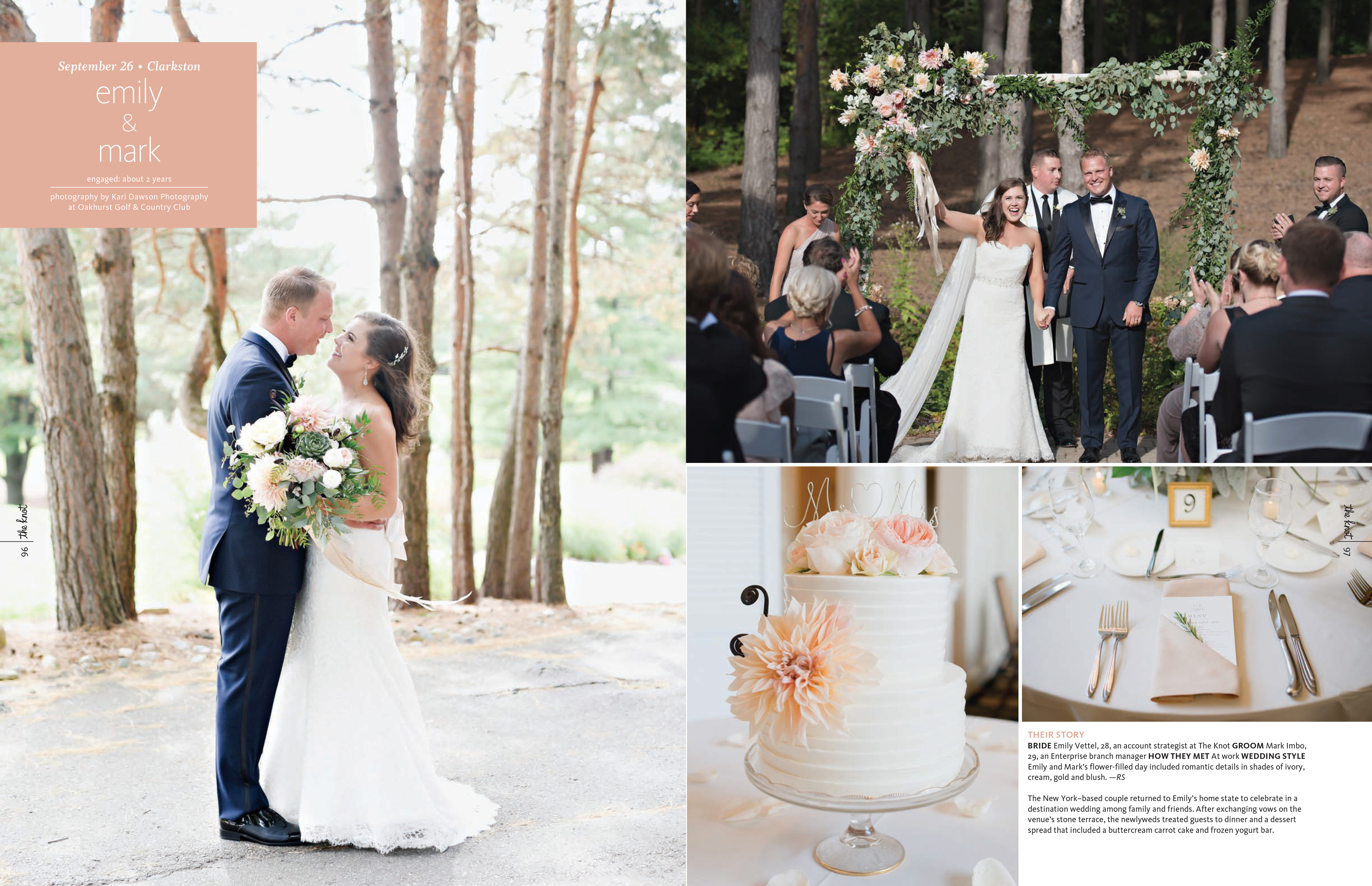 The Knot Michigan Published Kari Dawson Photography | Detroit Michigan ...