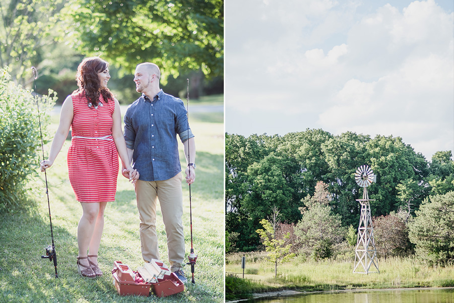 Heritage Park Farmington, MI Engagement pictures by Kari Dawson Photography