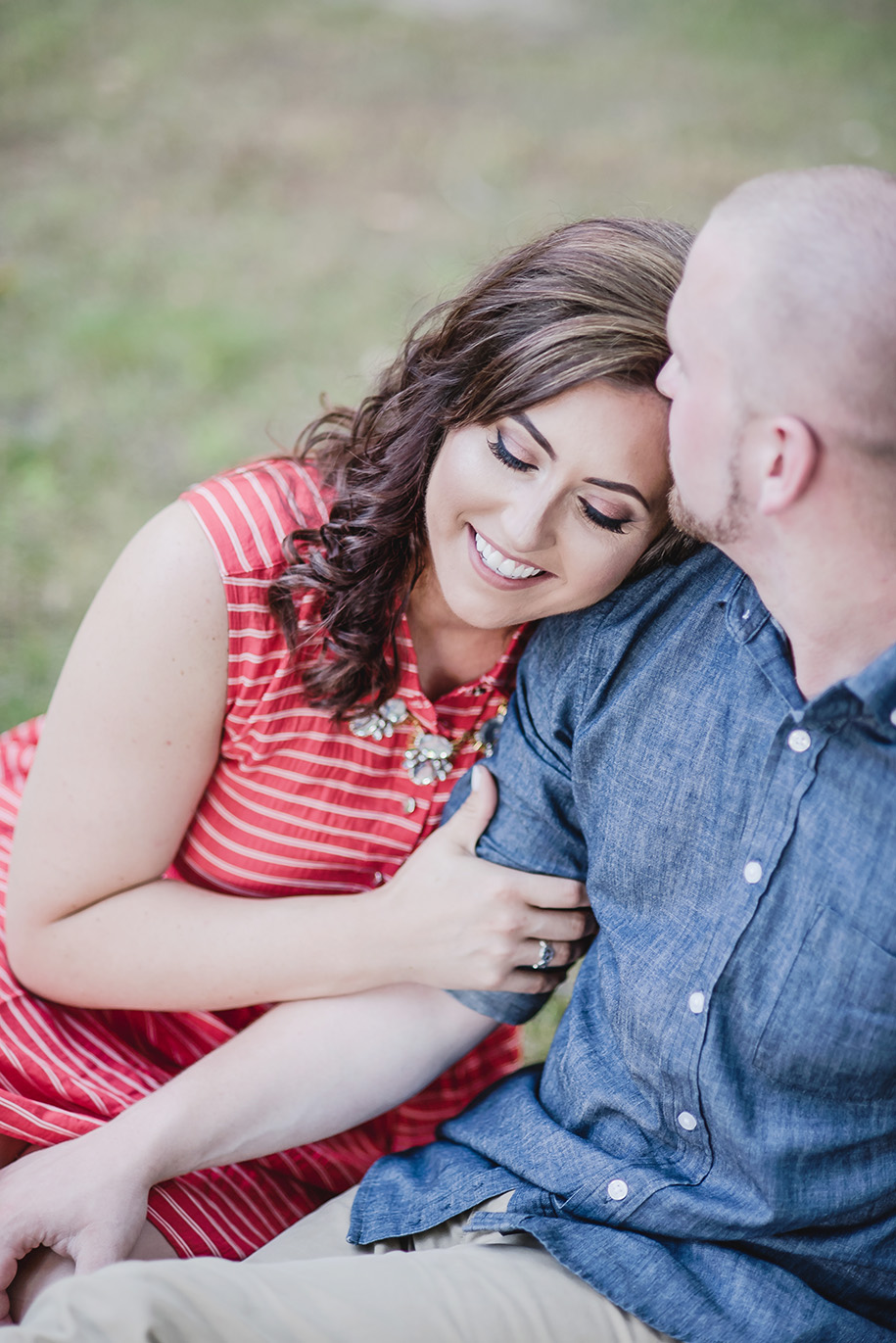 Picnic in the woods engagement by Kari Dawson Photography