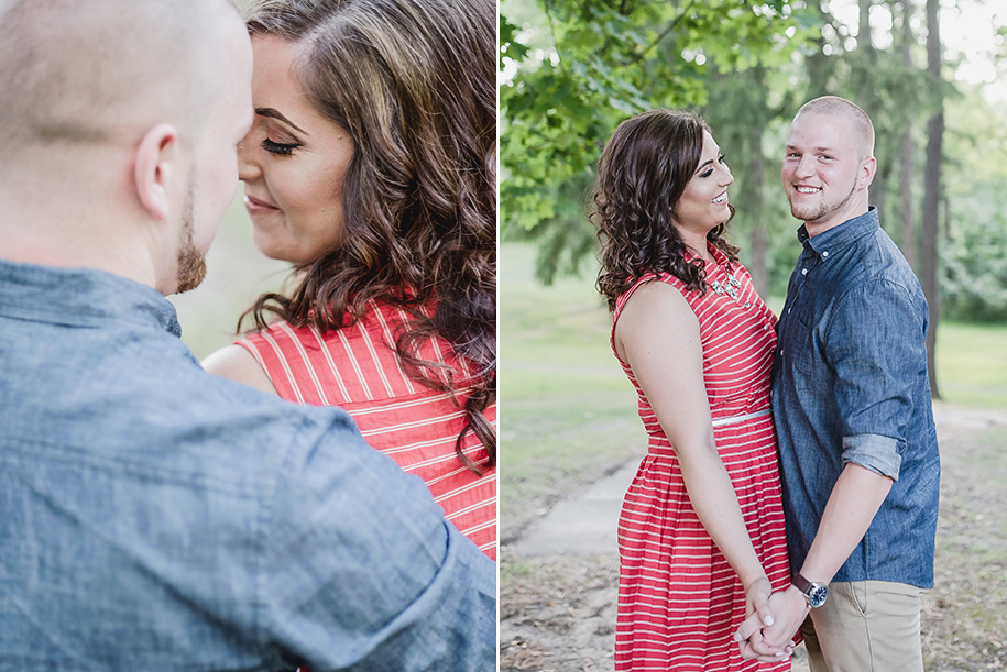 Picnic in the woods engagement by Kari Dawson Photography