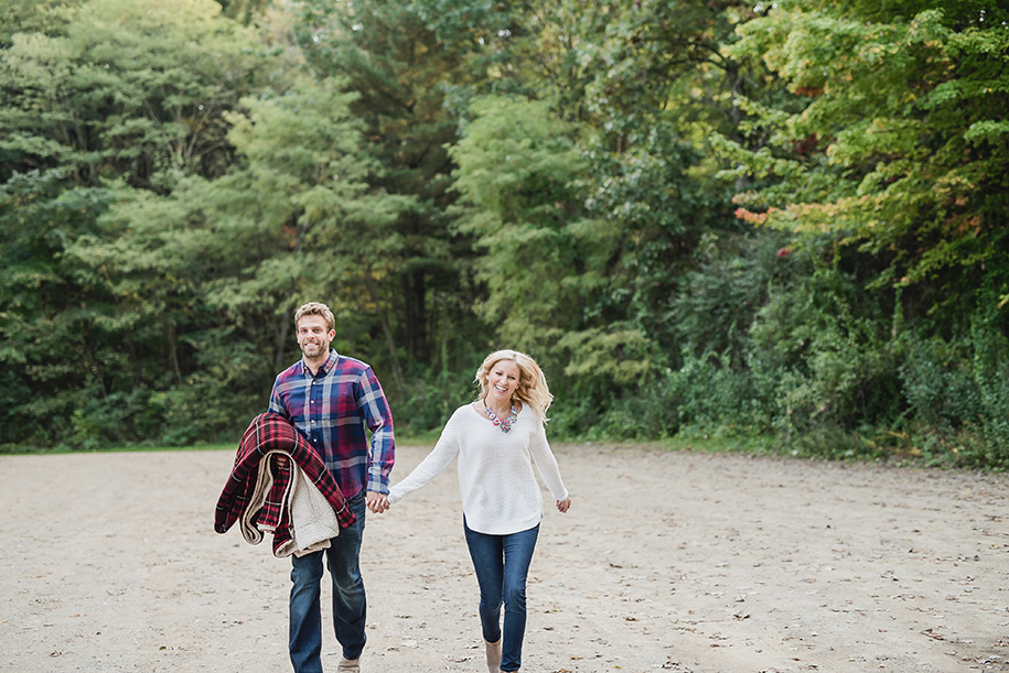 Nothing says fall better than a red and black plaid blanket! This one was a gift for the bride and groom monogrammed and embroidered with the words 'Grow Old With Me' to match the engraving of her engagement ring.