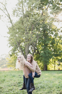 Best friend high school senior portraits at Stony Creek Metro Park by Kari Dawson Photography