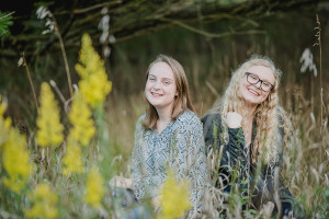 Best friend high school senior portraits at Stony Creek Metro Park by Kari Dawson Photography