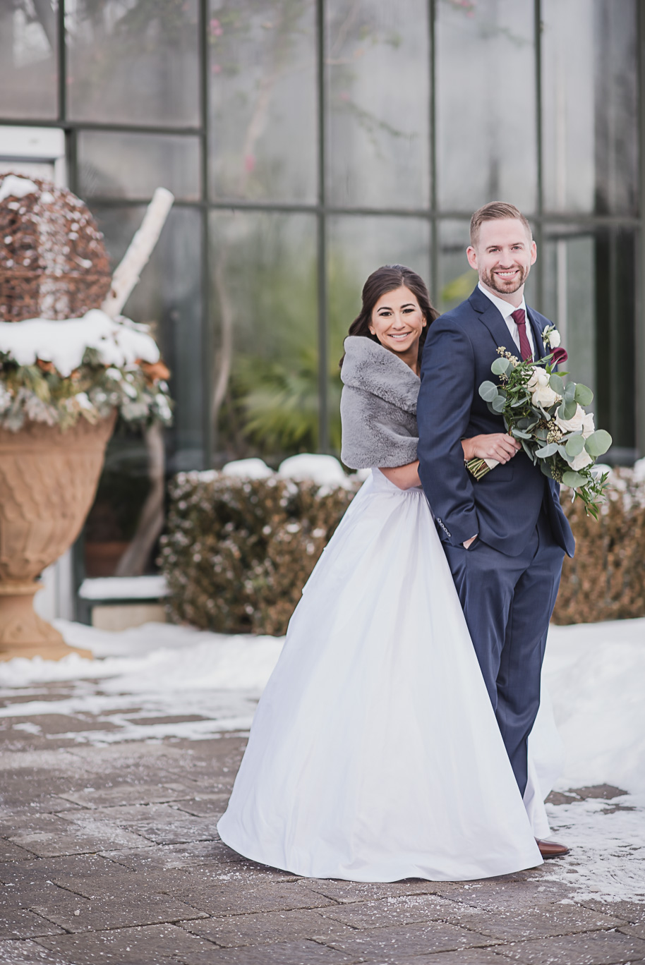 Michigan Winter Wedding at Planterra Conservatory - 47