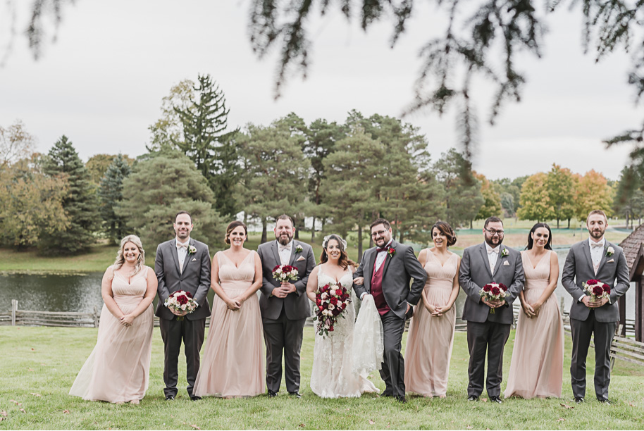 Addison Oaks Cranberry and Gray Wedding-38