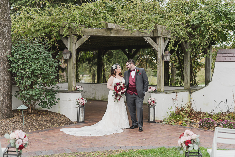 Addison Oaks Cranberry and Gray Wedding-41