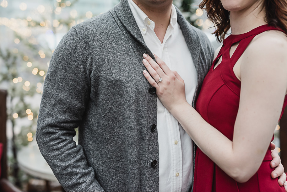 Cadillac Lodge Winter Engagement Session in Detroit-10