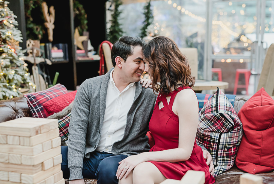 Cadillac Lodge Winter Engagement Session in Detroit-12