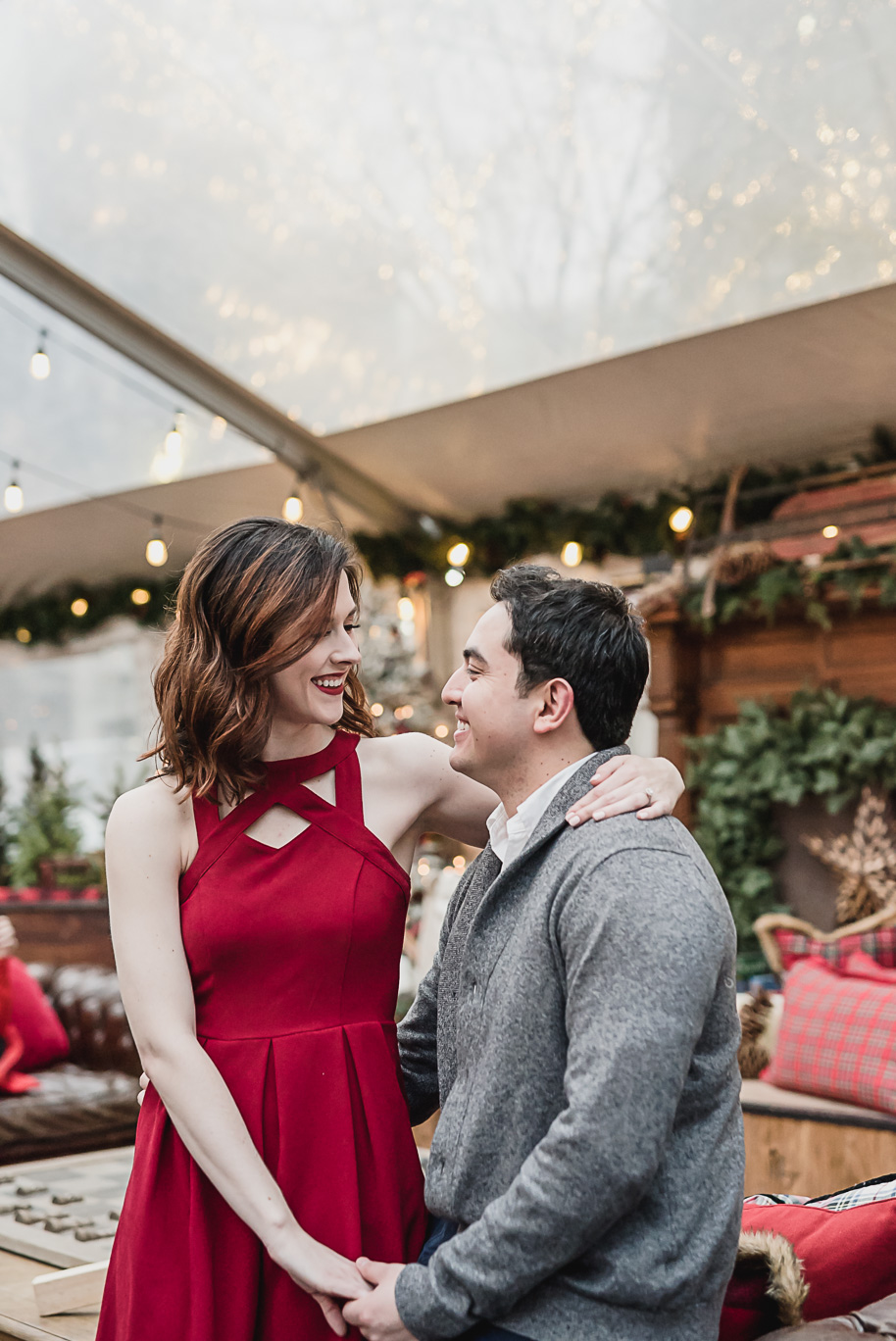 Cadillac Lodge Winter Engagement Session in Detroit-19
