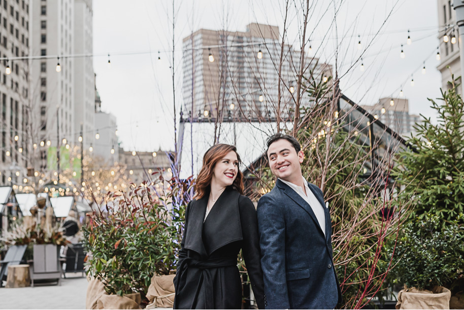 Cadillac Lodge Winter Engagement Session in Detroit-22