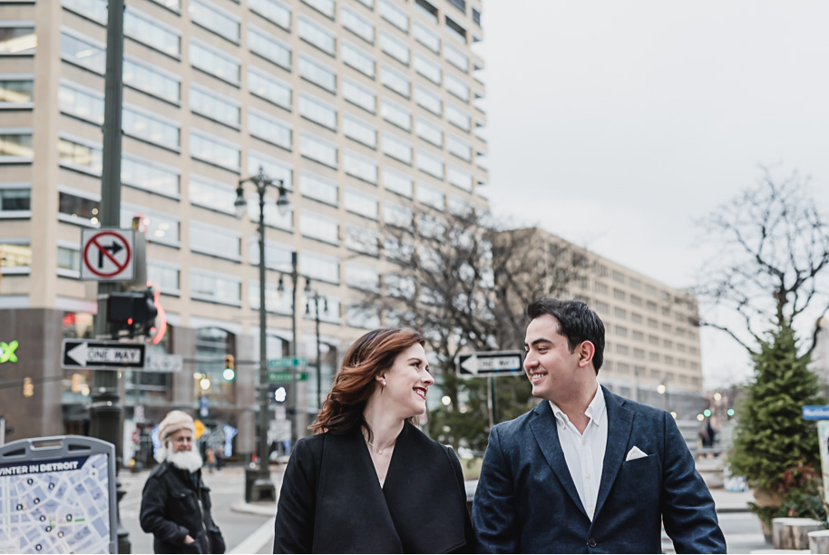 Cadillac Lodge Winter Engagement Session in Detroit-27