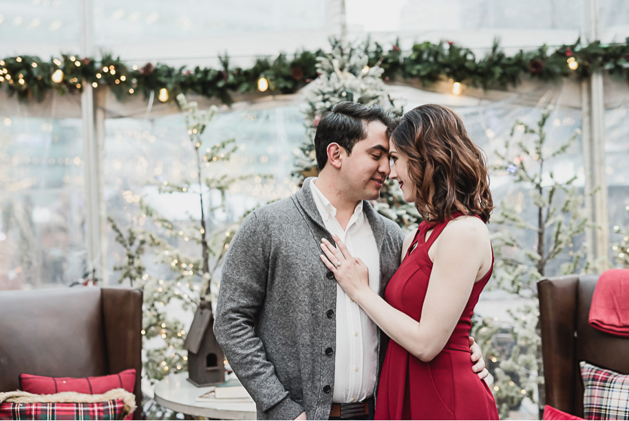 Cadillac Lodge Winter Engagement Session in Detroit-5