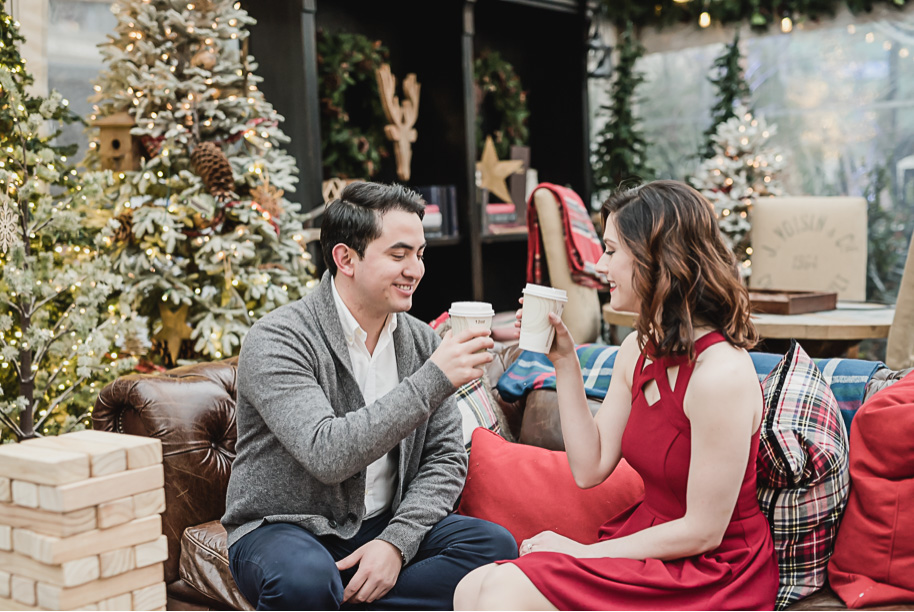 Cadillac Lodge Winter Engagement Session in Detroit-8