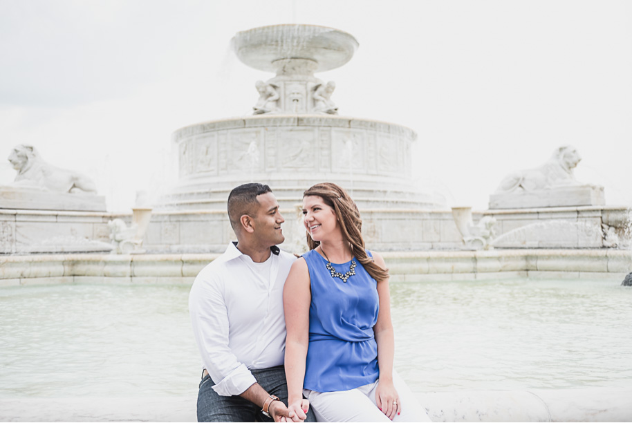 Downtown Detroit Engagement Session at Belle Isle by Kari Dawson Photography