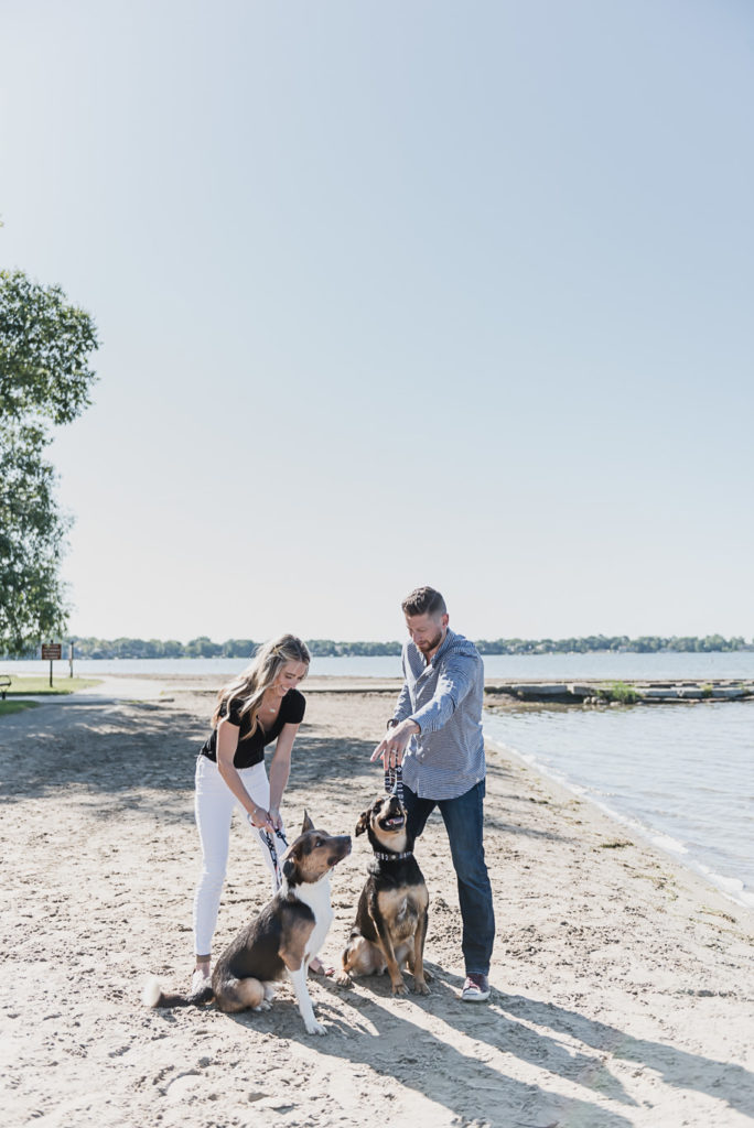 Kari Dawson, top-rated Engagement and Wedding photographer beautifully captured this Dodge #4 State Park anniversary session in Waterford, Michigan.  
