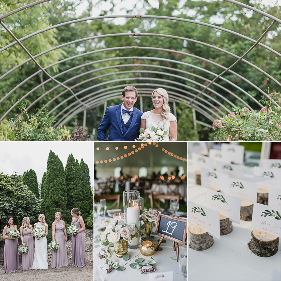 Lavender and Navy Goldner Walsh garden wedding in Pontiac, Michigan with an Edgewood Country Club reception in Commerce Township provided by Kari Dawson, top-rated Michigan wedding photographer, and her team. 