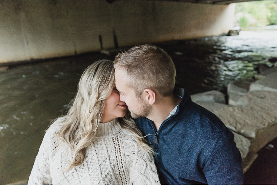 Downtown Rochester Fall Engagement Session provided by Kari Dawson, top-rated Rochester, Michigan wedding photographer, and her team.