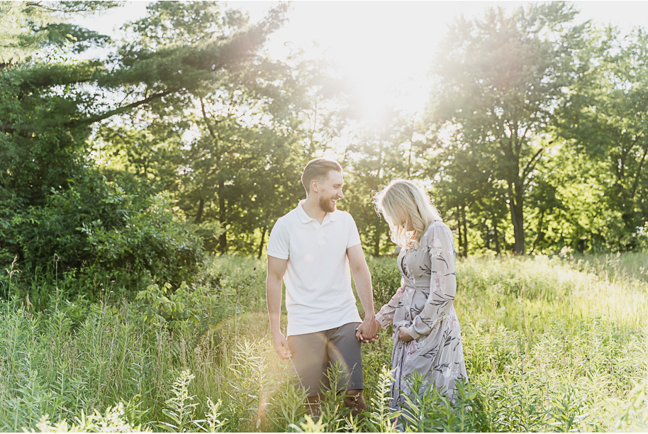 Stony Creek Metro Park engagement photos in Washington, Michigan provided by Kari Dawson Photography.