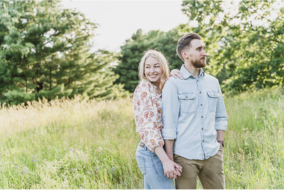 Stony Creek Metro Park engagement photos in Washington, Michigan provided by Kari Dawson Photography.