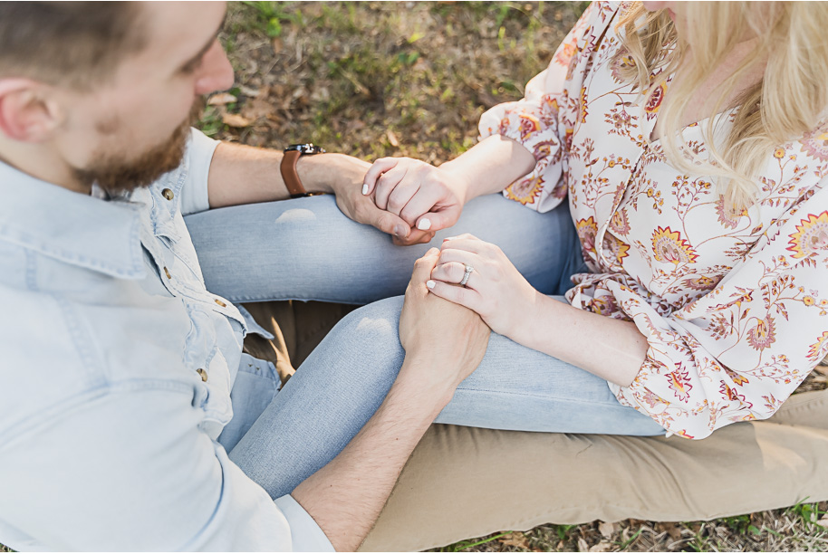 Stony Creek Metro Park engagement photos in Washington, Michigan provided by Kari Dawson Photography.