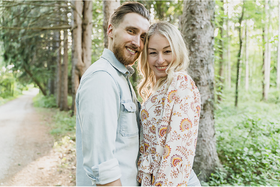 Stony Creek Metro Park engagement photos in Washington, Michigan provided by Kari Dawson Photography.