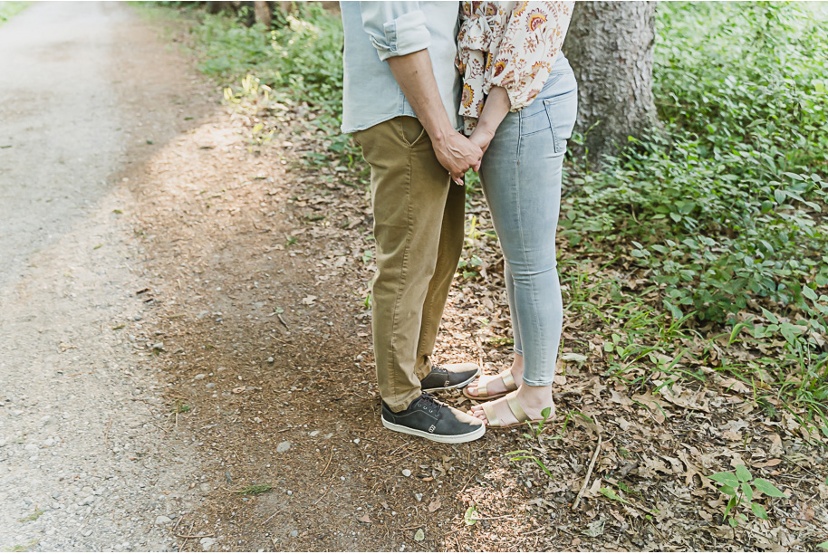 Stony Creek Metro Park engagement photos in Washington, Michigan provided by Kari Dawson Photography.