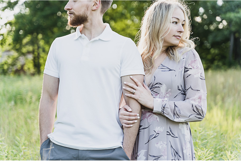 Stony Creek Metro Park engagement photos in Washington, Michigan provided by Kari Dawson Photography.