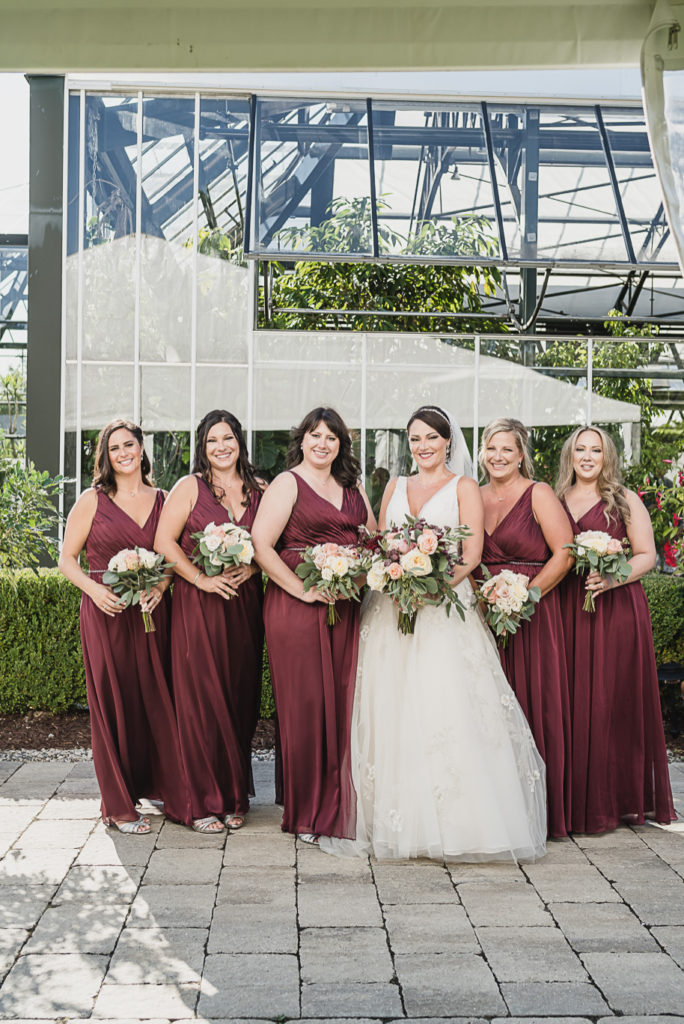 Pink, Gold, and Cranberry Fall Planterra Wedding in West Bloomfield, Michigan provided by Kari Dawson, top-rated Michigan Wedding Photographer, and her team.