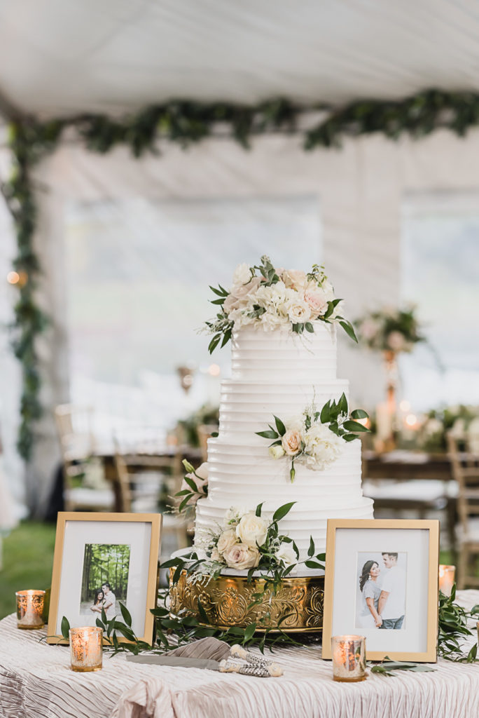 An intimate black tie backyard wedding in Armada Michigan provided by Kari Dawson top rated Southeastern Michigan wedding photographer and her team.
