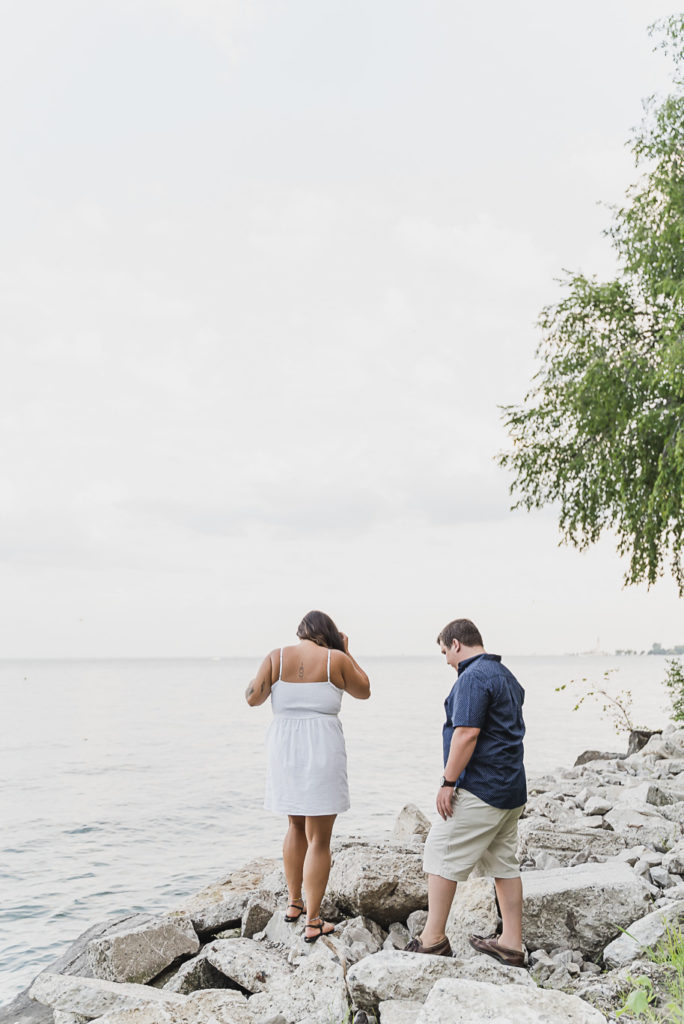 Edsel & Eleanor Ford House Engagement Photos in Grosse Pointe Shores, Michigan provided by Kari Dawson Photography.