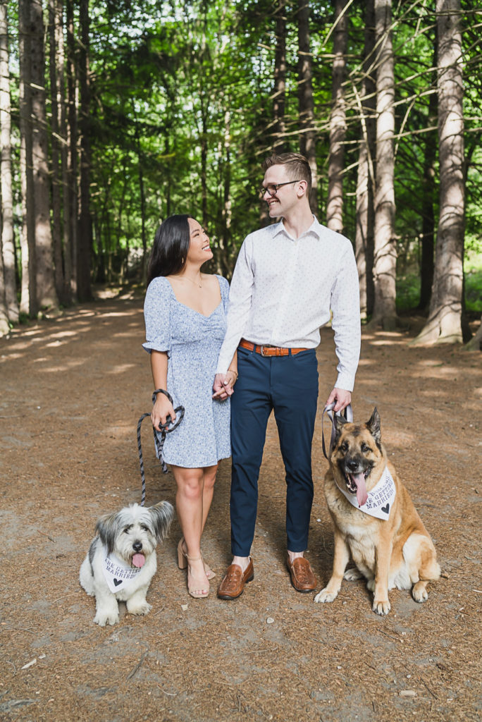 Summer Stony Creek Engagement Photo and Engagement Session Outfit Ideas by Kari Dawson Photography, top-rated Metro Detroit Wedding Photographer.