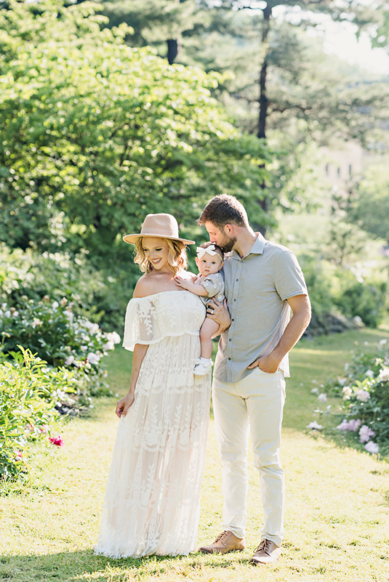 family photos in the peony garden by kari dawson photography