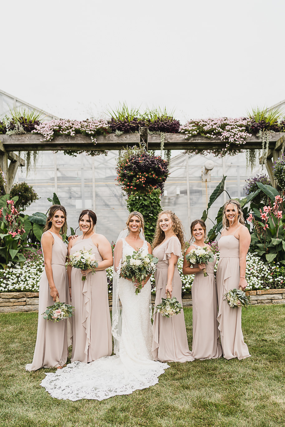 Elegant blush and black backyard wedding in Monroe, Michigan provided by Kari Dawson, top-rated Michigan wedding photographer, and her team.