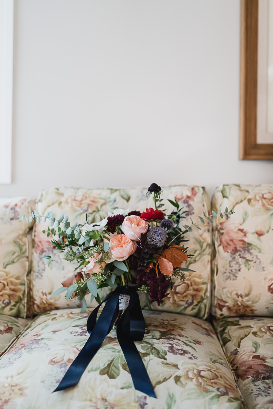 Vibrant fall wedding color palette at the Community House in Birmingham, Michigan by Kari Dawson, top-rated Birmingham photographer, and her team.