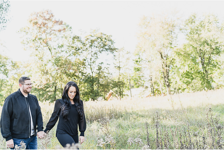 Fall Stony Creek Engagement Photos in Washington, Michigan by Kari Dawson Photography