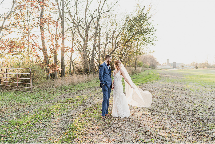 Sunny fall Stone House Barn Wedding in Bancroft, Michigan provided by Kari Dawson, top-rated Michigan Wedding Photographer, and her team.