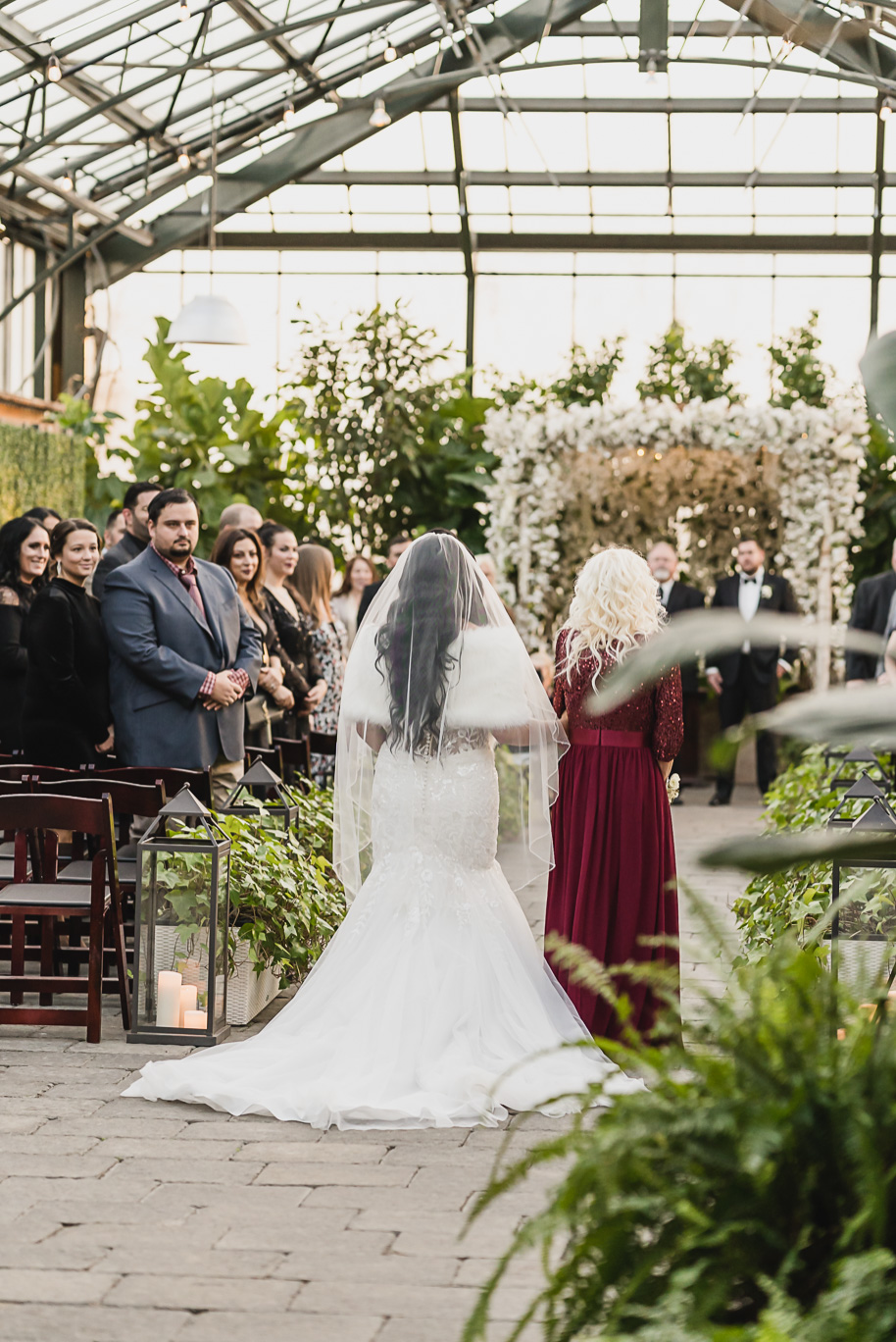 Winter Planterra Conservatory Wedding in Bloomfield Hills Michigan provided by Kari Dawson top rated Metro Detroit wedding photographer and her team.