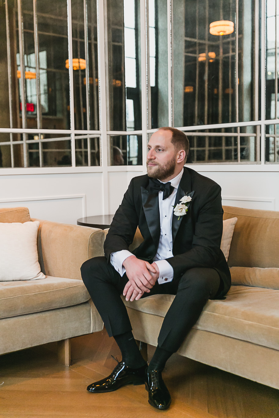Winter Shinola Hotel Wedding in Downtown Detroit, Michigan provided by Kari Dawson, top-rated Detroit wedding photographer, and her team.