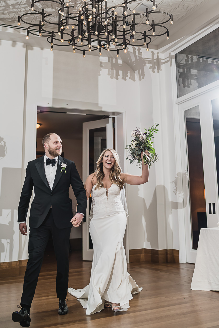 Winter Shinola Hotel Wedding in Downtown Detroit, Michigan provided by Kari Dawson, top-rated Detroit wedding photographer, and her team.
