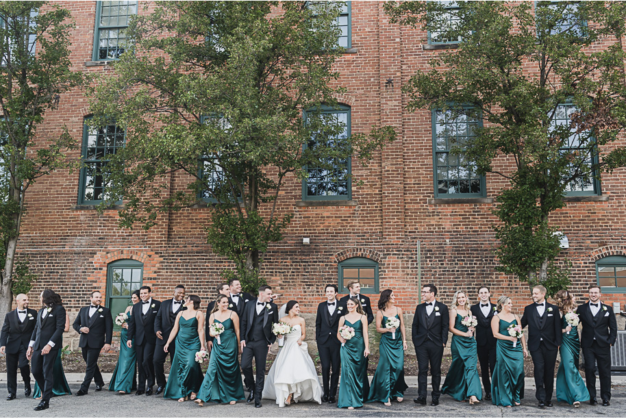 Emerald green and black summer Great Oaks Country Club wedding in Rochester, Michigan provided by Kari Dawson, top-rated Rochester wedding photographer and her team.
