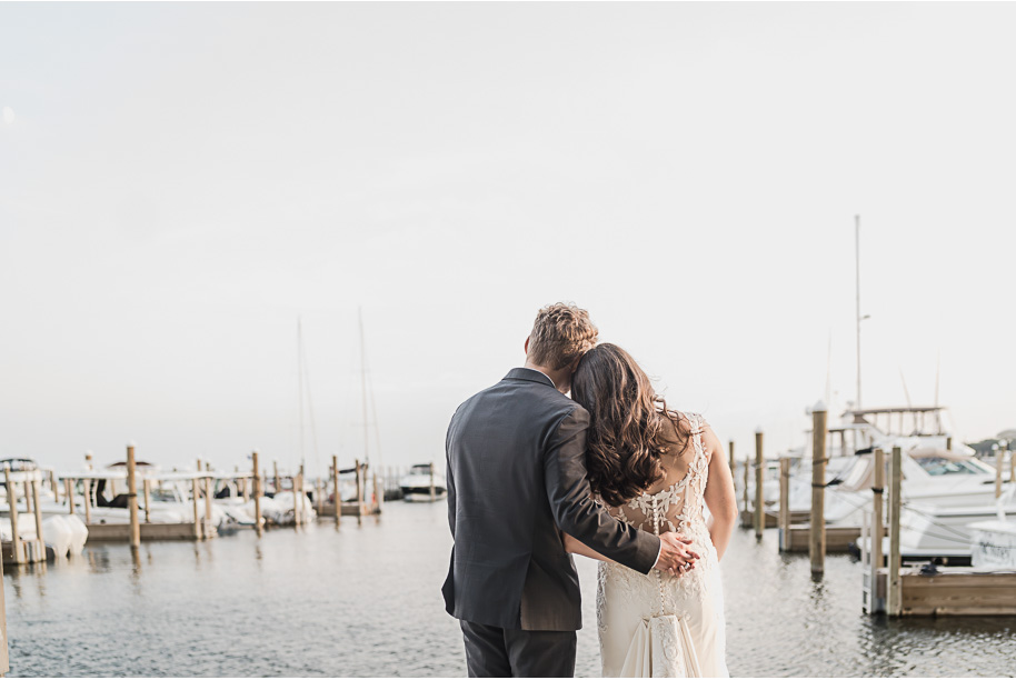 Celebrating Love and Nautical Elegance: A Late Summer Wedding at the Grosse Pointe Yacht Club in Michigan by Kari Dawson Photography.